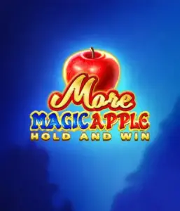 Discover the spellbinding allure of More Magic Apple Hold and Win Slot by 3 Oaks Gaming, highlighting a luminous red apple on a rich blue background. This graphic portrays the enchanting theme with a touch of mystery. Perfect for lovers of magical themes, the vibrant color scheme and appealing artwork draw players into the game's magical world. 