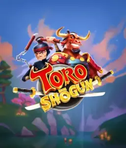 Enter the dynamic world of Toro Shogun slot by ELK Studios, featuring a daring samurai and a charismatic red bull joining forces on an adventure. This graphic depicts the combination of animation-style Japanese adventure, set against a peaceful forest backdrop. Perfect for fans of Japanese-inspired slots, providing a thrilling gaming experience.